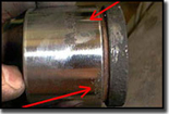 corroded caliper piston